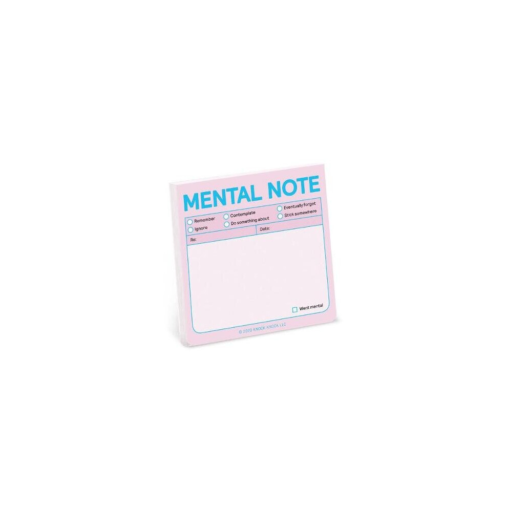 Knock Knock Mental Note Sticky Notes (Pastel Edition)
