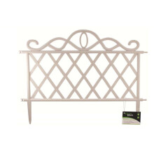 12 Pack Of Plastic White Garden Border Lawn Patio Flower Bed Fences