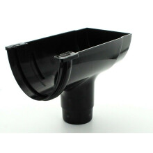 Marley Deepflow ROD20 Gutter Stopend Outlet Black