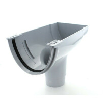 Marley Deepflow ROD20 Gutter Stopend Outlet Grey