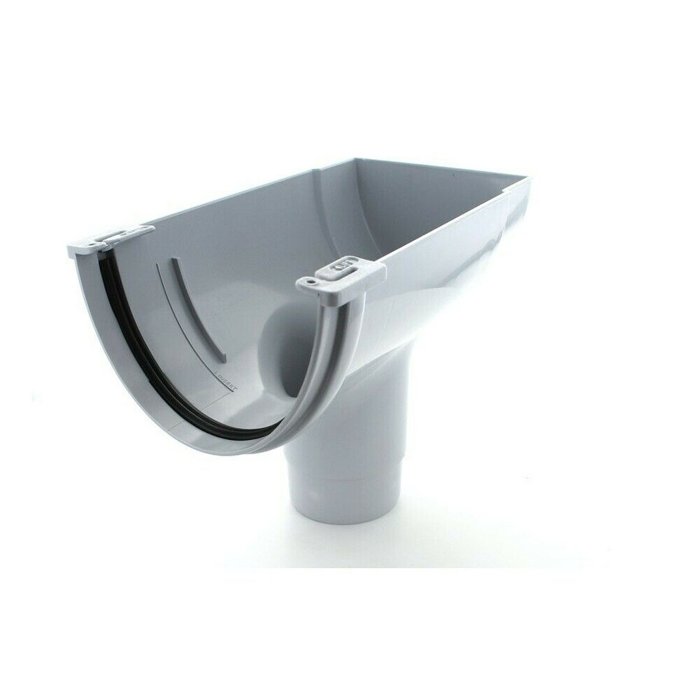 Marley Deepflow ROD20 Gutter Stopend Outlet Grey