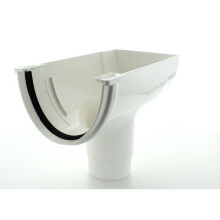 Marley Deepflow ROD20 Gutter Stopend Outlet White