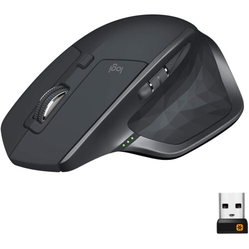 Logitech Logitech MX Master 2S Wireless Mouse,Use on Any Surface,Hyper-fast Scrolling,Ergonomic Shape,Rechargeable,Control up to 3 Apple Mac&Windows Computers