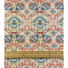 Fat Quarter Gypsy Dreams Floral Rainbow Pattern 100% Cotton Quilting Fabric
