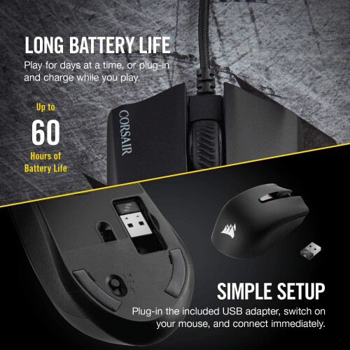 Corsair Corsair Harpoon RGB Wireless - Wireless Rechargeable Gaming Mouse 2