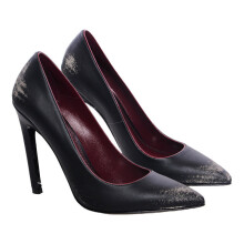 (EU 37) DIESEL D SLANTY HP Womens High Heels Leather Party Heels