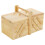 URBN Living 39pc Sewing Kit Wooden Sewing Box Set Shabby Chic Design Home Needle Thread Tape 6