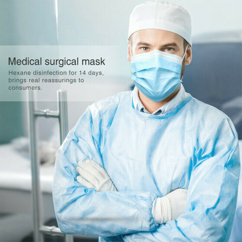 1000 pièces Masques faciaux jetables à 3 plis, masque dentaire 2