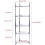 5 Tier Kitchen Pots And Pans Storage Rack Large Pots & Pans Corner Rack Holder 17