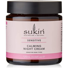Sukin, Beruhigende Nachtkreme, Empfindlich, 4,06 fl oz (120 ml)