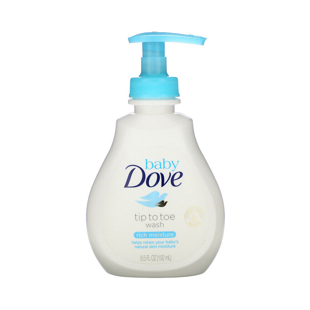 Dove, Baby, Tip to Toe Wash, Rich Moisture, 6.5 fl oz (192 ml)