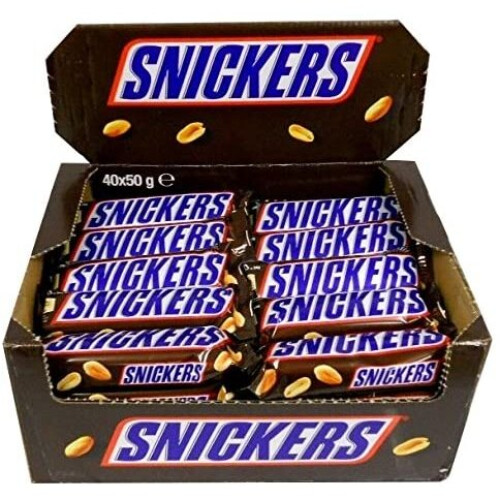 snickers Snickers 40x 50Grams Bars Chocolate Bars