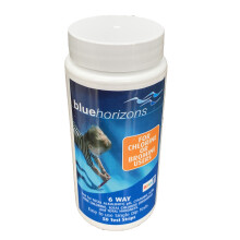 Blue Horizons 6 Way Test Strips Dip Chlorine Bromine PH Hot Tub Pool
