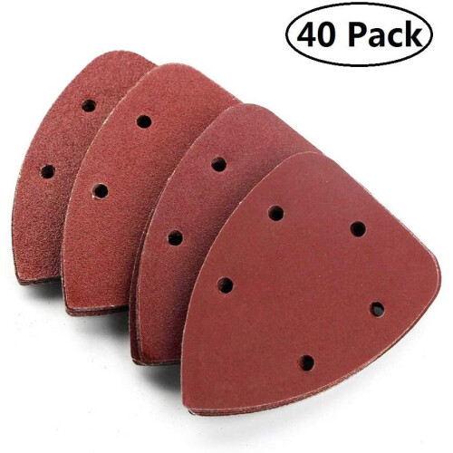 40 Pack Mouse Sanding Sheets Grit Mouse Detail Sander Pads 1