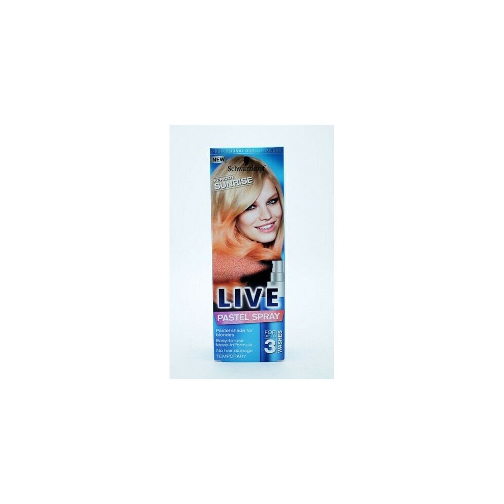 Schwarzkopf Live Colour Pastel Temporary Spray Apricot Sunrise 125ml