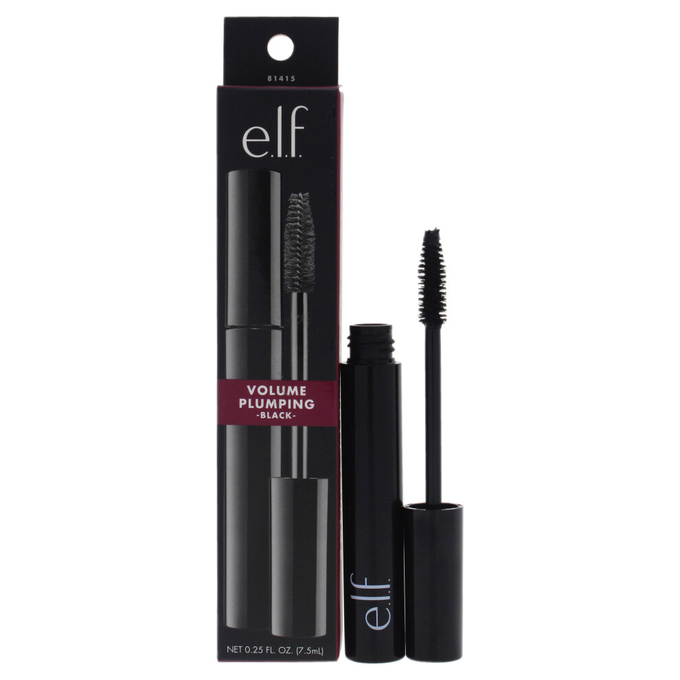 e.l.f. Volume Plumping Mascara - Black - 0.25 oz Mascara