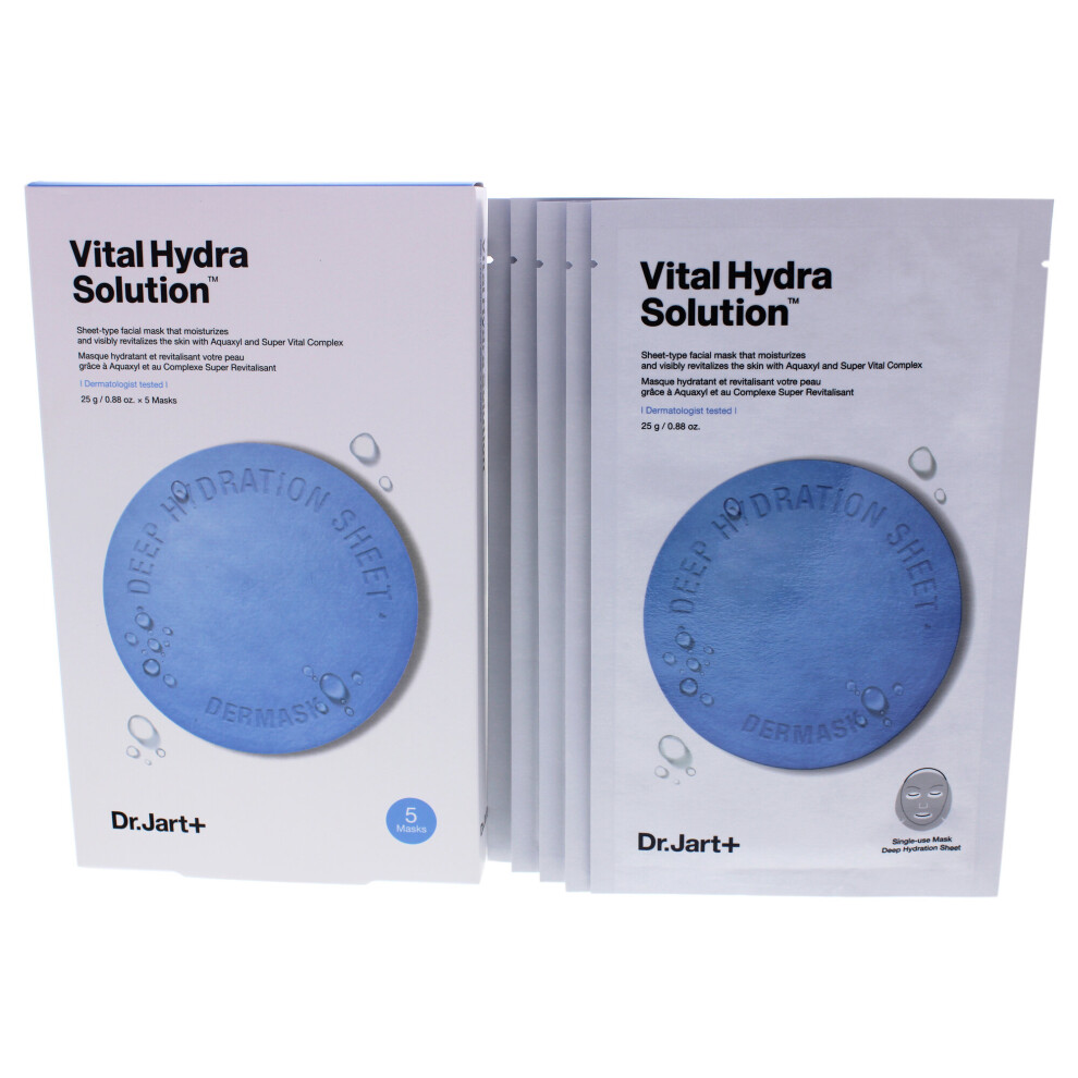 Dr.Jart+ Dermask Water Jet Vital Hydra Solution Sheet Mask 5 Pack