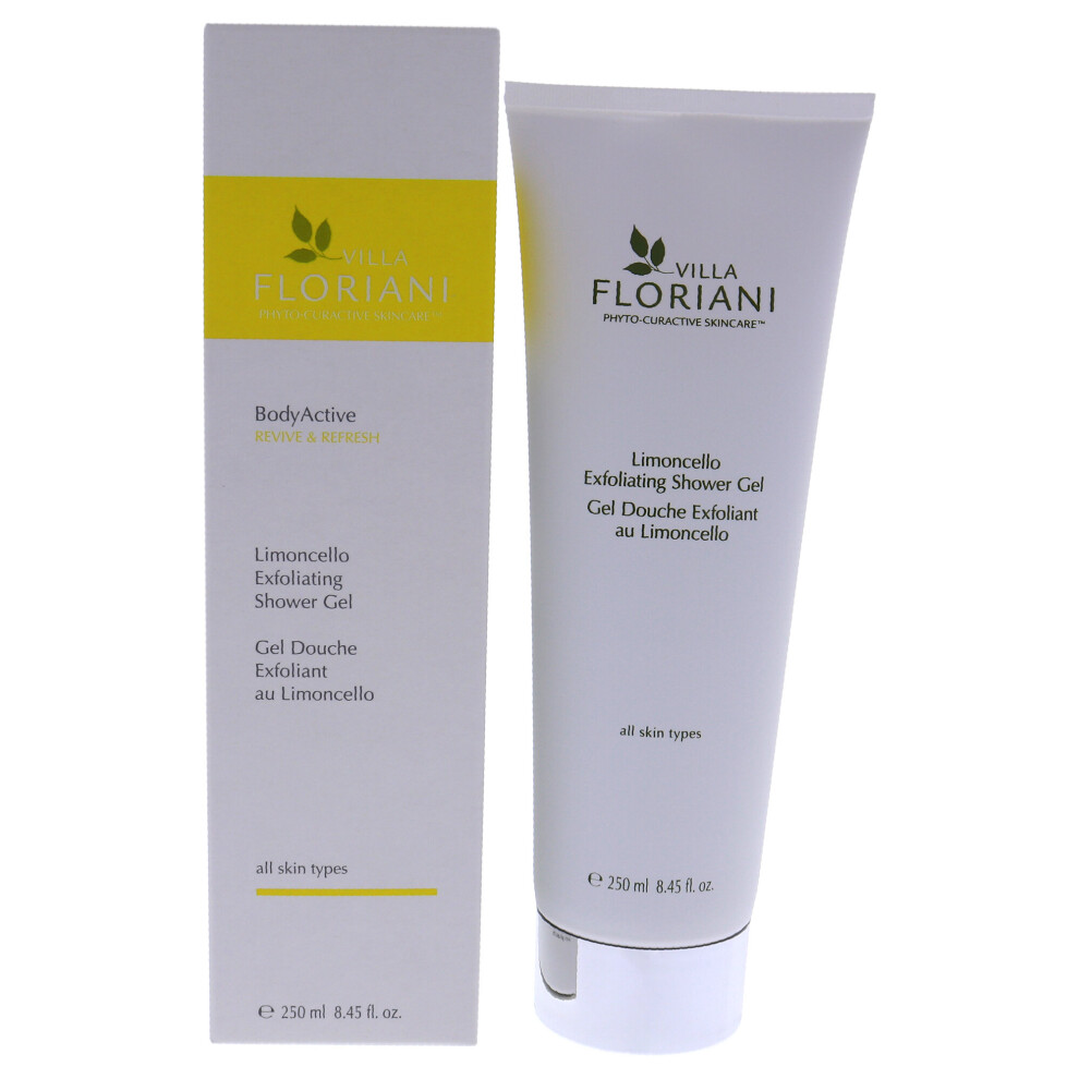 Villa Floriani Cream Bodyactive Exfoliating Shower Gel - Limoncello - 8.45 Oz Shower Gel