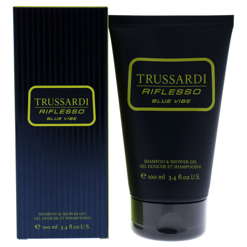 Trussardi Riflesso Blue Vibe Ανδρικό Σαμπουάν και Αφρόλουτρο 3.4 oz