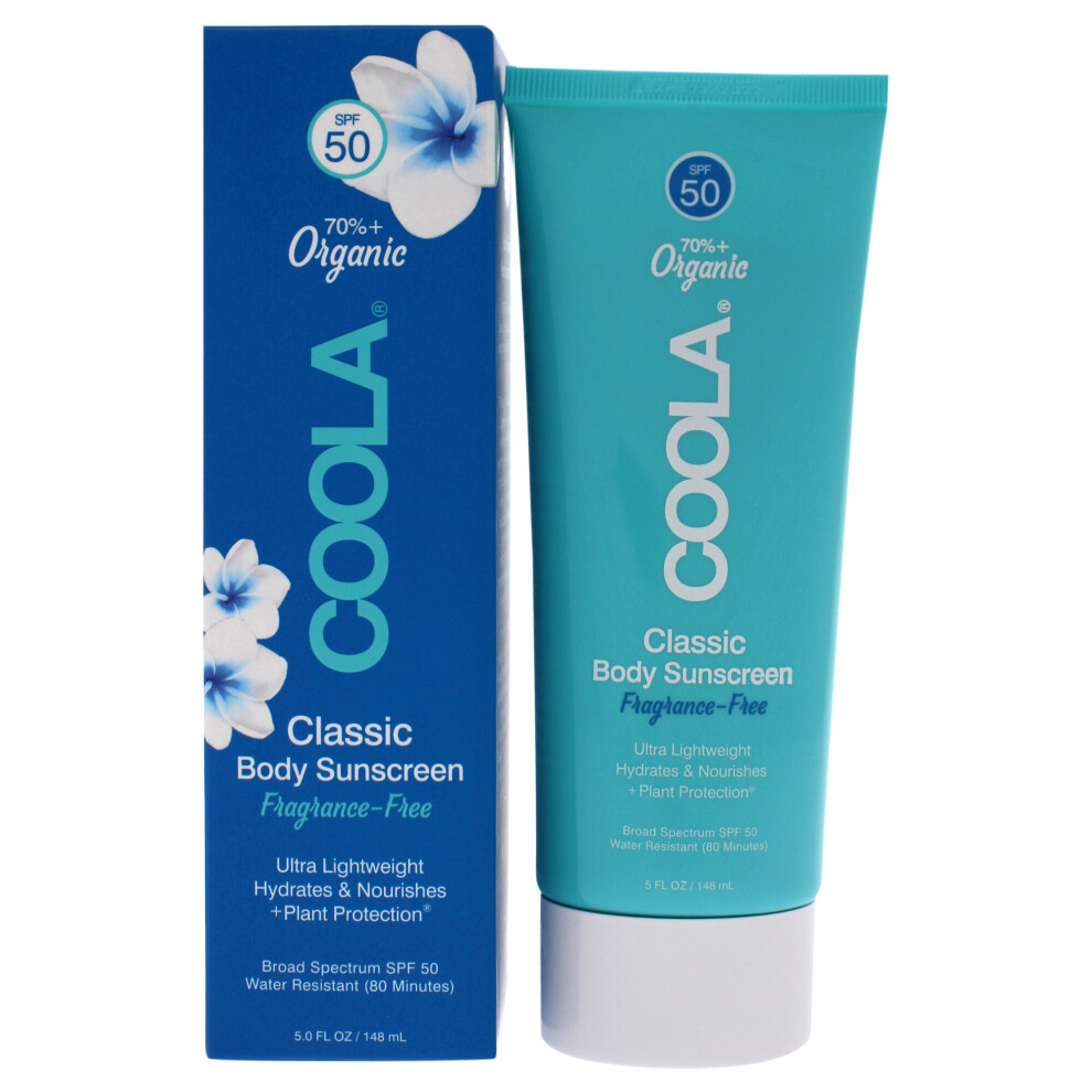 Photos - Sun Skin Care Coola Classic Body Sunscreen SPF 50 - Fragrance-Free - 5 oz Sunscreen 