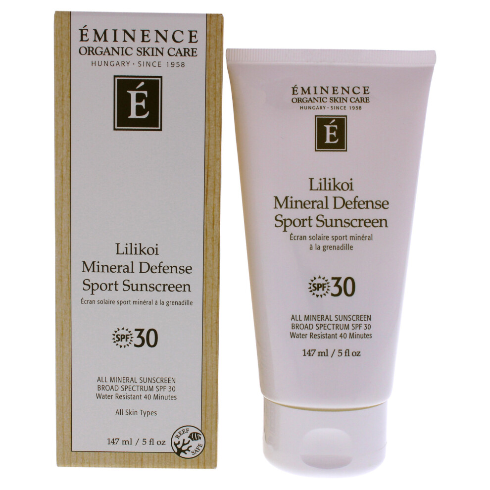 Photos - Sun Skin Care Eminence Lilikoi Mineral Defense Sport SPF 30 - 5 oz Sunscreen