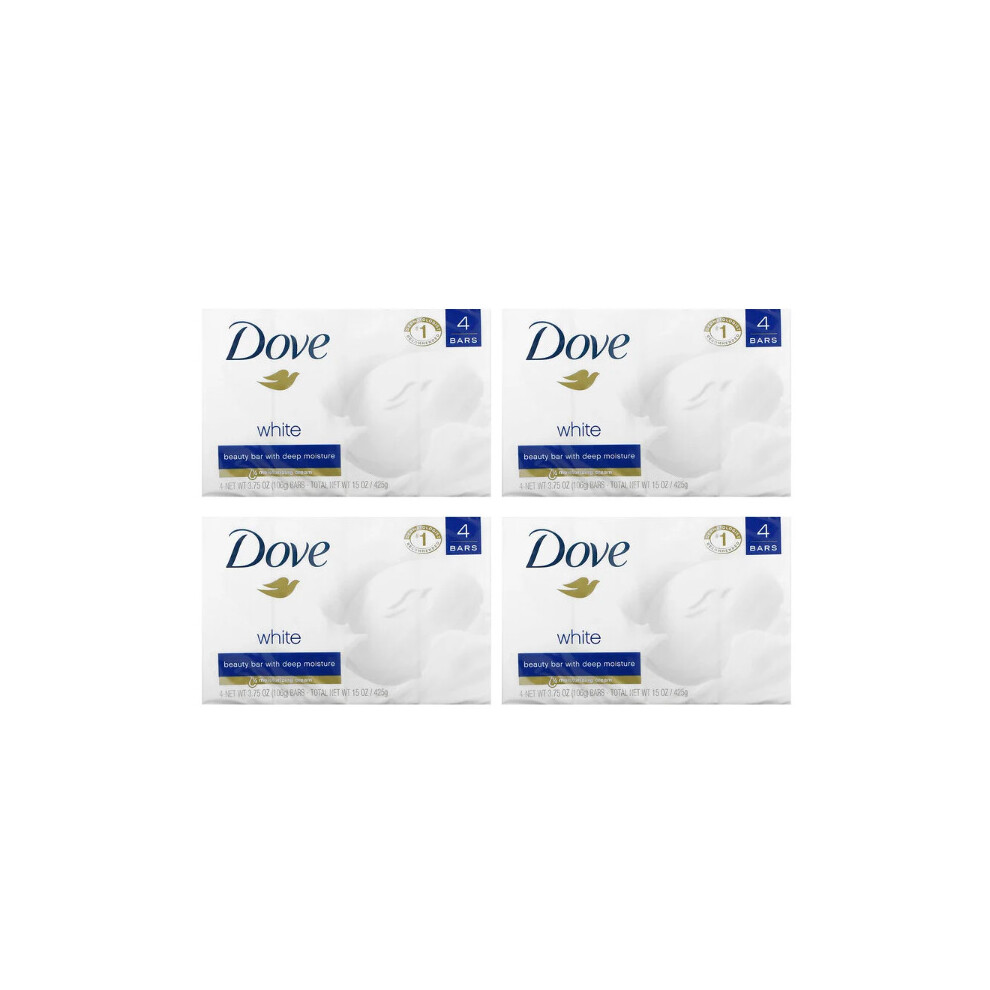 Dove, White Beauty Bar, 4 Bars, 106g Each