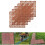 5Pc Garden Interlocking Tiles Waterproof Floor Path Patio Decking Grid Non Slip Terracotta 6