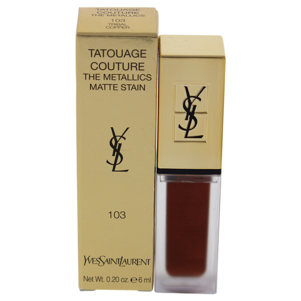 YSL Tatouage Couture The Metallics Matte Lip Stain 6ml - Tribal Copper 103