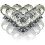 LIVIVO Crystal Diamond Cupboard 10Pc Drawer Door Knobs Wardrobe Furniture Pull Handle Drawer Cupboards 1