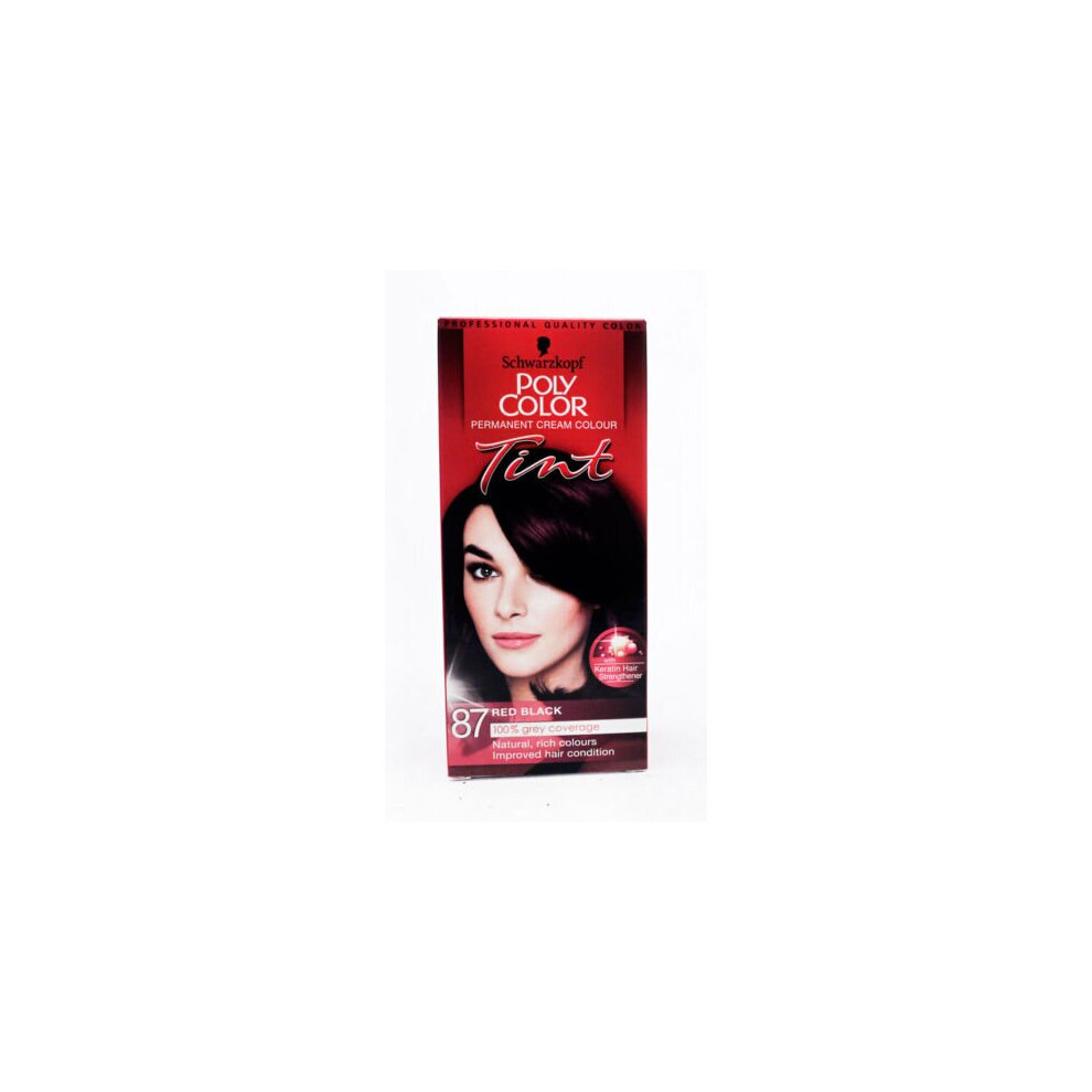 Schwarzkopf - Poly Color - Permanent Cream Colour Tint Red Black - 87