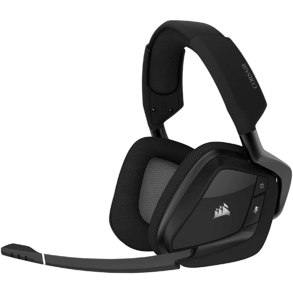Corsair Void RGB Elite Wireless Premium Gaming Headset with 7.1 Surround Sound - Discord Certified - Works with PC, PS5 and PS4 - Carbon