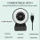 2K HD Autofocus USB 2.0 Webcam With LED Ring Light 360 Adjustable For PC/Laptop 3