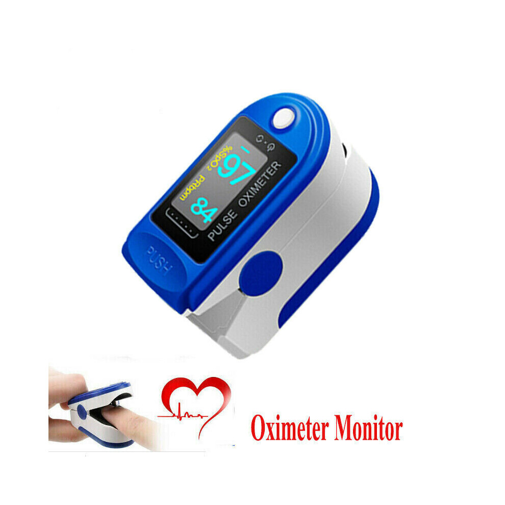 Fingertip Clip Pulse Oximeter Blood Oxygen Saturation O2 Finger PR Monitor Meter