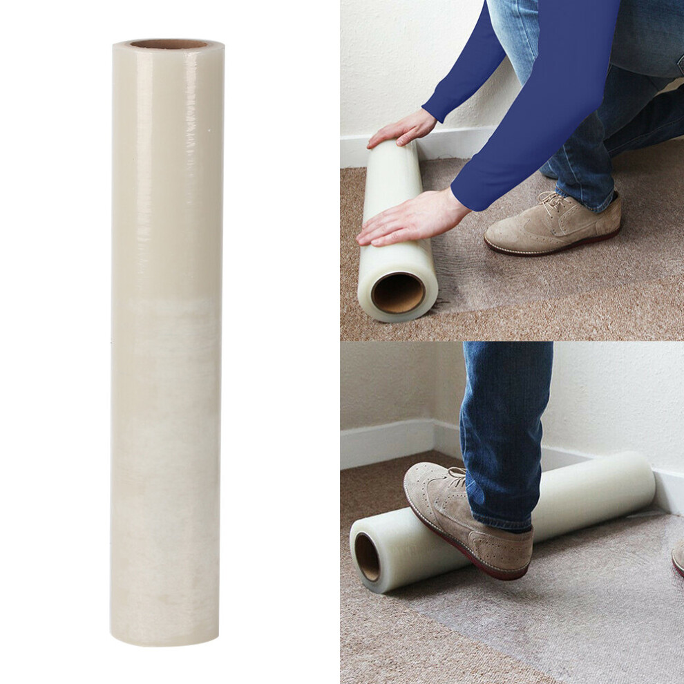 100M Carpet Floor Protector Self Adhesive Clear Roll Protection Cover