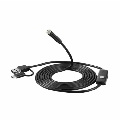 (2M) 3 in 1 Borescope Inspection Camera with 6 Light