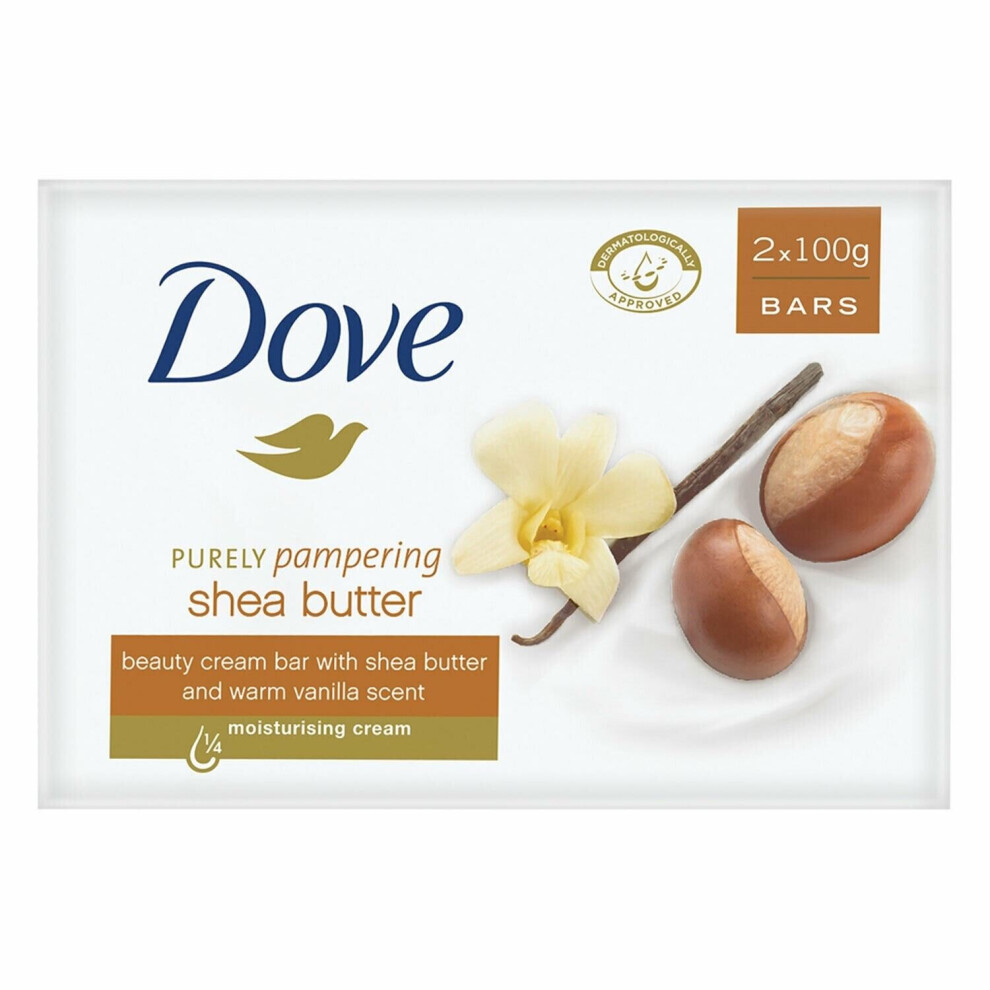 Dove Soap Bar Shea Butter - 2 x 100g