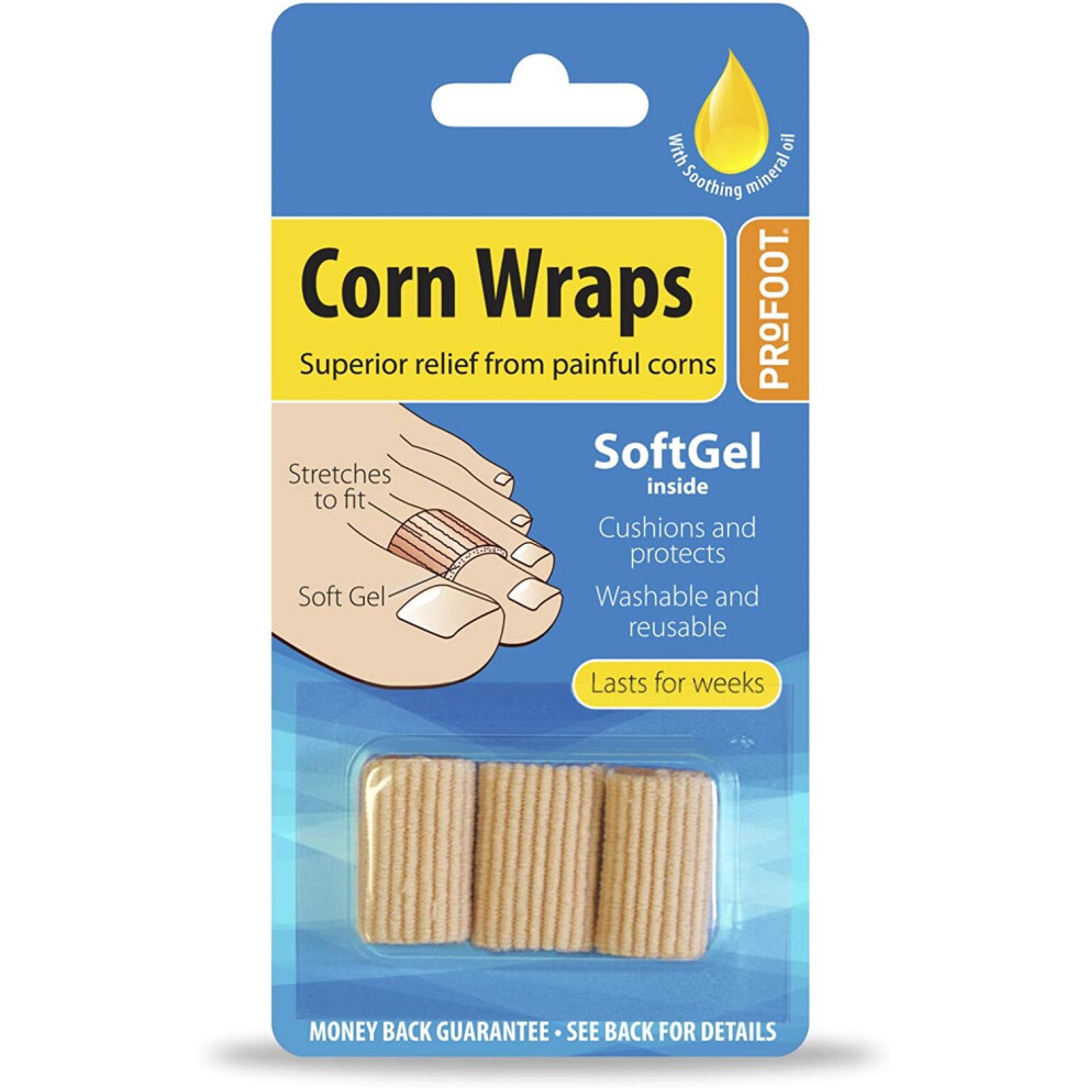 Profoot Corn Wraps Soft Gel Cushions Protects Painful Corns
