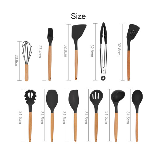 Silicone cooking utensils and kitchenware set non-stick cooking tools 1