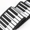 Ευέλικτο USB MIDI Roll Up Ηλεκτρονικό πληκτρολόγιο πιάνου Pro αγόρι κορίτσι δώρο 7