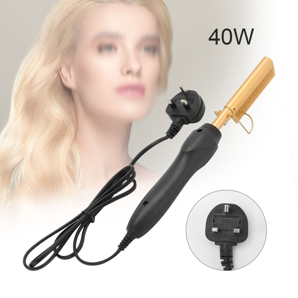 Elektrischer HaargläTter BüRste Haar Bbear Kamm Eisen Hot Hair Flat Tools-image