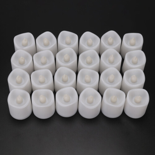 24PCS LED κερί τσάι φως μπαταρίας Flameless Ραντεβού Γάμος Διακόσμηση γάμου 2