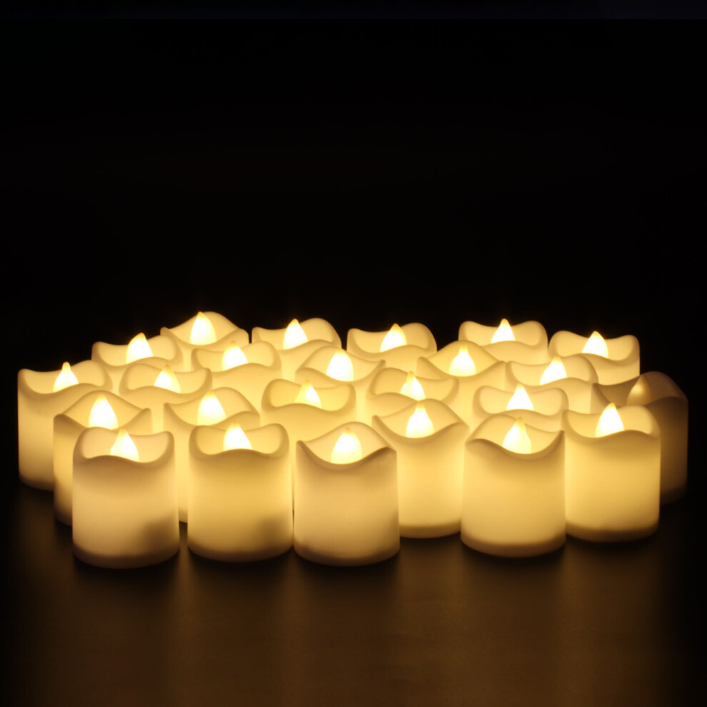 24PCS LED Candle Tea Light Battery Flameless Dating Wedding Decoration