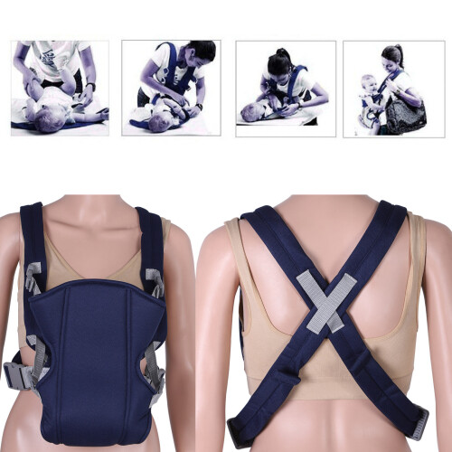 (Purple) Adjustable Infant Baby Carrier Wrap Sling 1