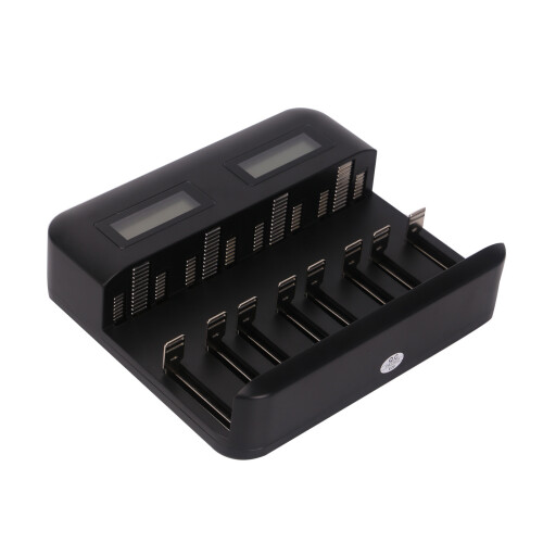 8 Slot Intelligent Battery USB For AA AAA C D Rechargeable Batteries 1