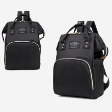 (Black) Backpack Diaper Nappy Backpack