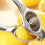 Citronpresser og juicer i rustfrit stål, limepresser i metal, manuel 2