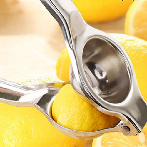 Citronpresser og juicer i rustfrit stål, limepresser i metal, manuel 1
