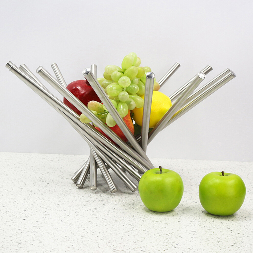Collapsible fruit bowl/spiral tray design storage bowl-kitchen meal