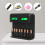 8 Slot Intelligent Battery USB For AA AAA C D Rechargeable Batteries 9