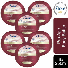 6 pack Dove Nourishing Secrets Visible Glow Pro Age body butter 250ml